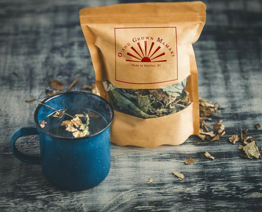 1 oz. 100% Premium, Loose Leaf Hawaii-grown Hand Picked Mamaki Tea,
